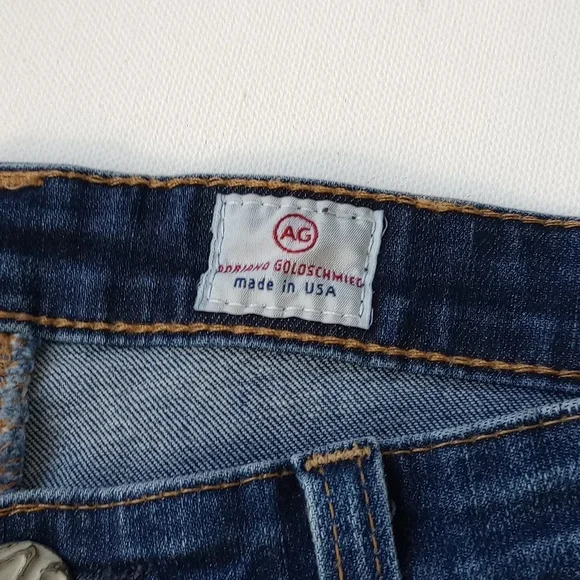 AG The Legging Ankle Super Skinny Low Rise Jean Med Wash Size 28 Y2K Low Waist - Picture 7 of 13